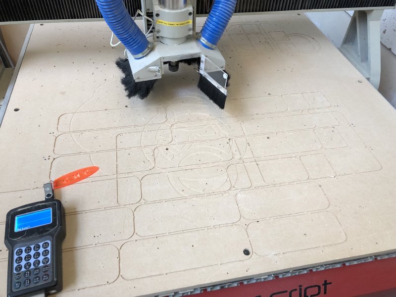 A picture of a CNC router with nothing on it.