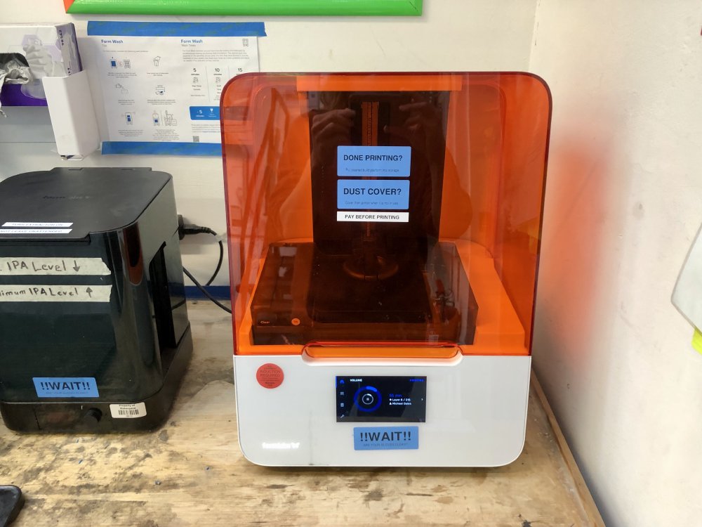 The Form 3 printer at Cambridge Makespace